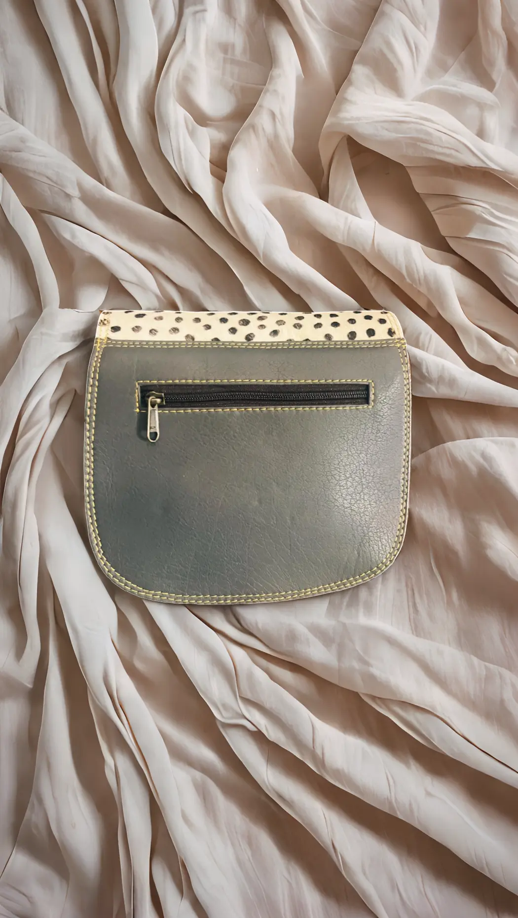 Handmade reclaimed leather cross body bag in red– Kit & Hop