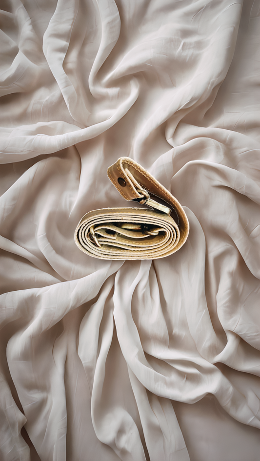 Handmade reclaimed leather cross body bag in red.