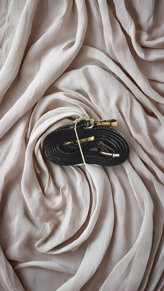 Mini handmade leather cross body bag in gold print – Kit & Hop