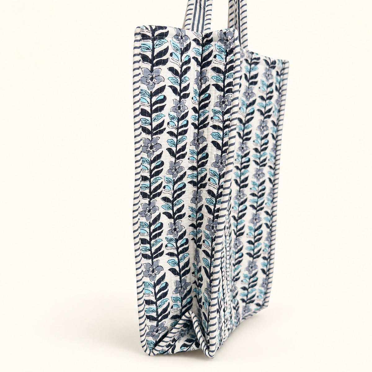 Large Tote In Bluebell Stripe