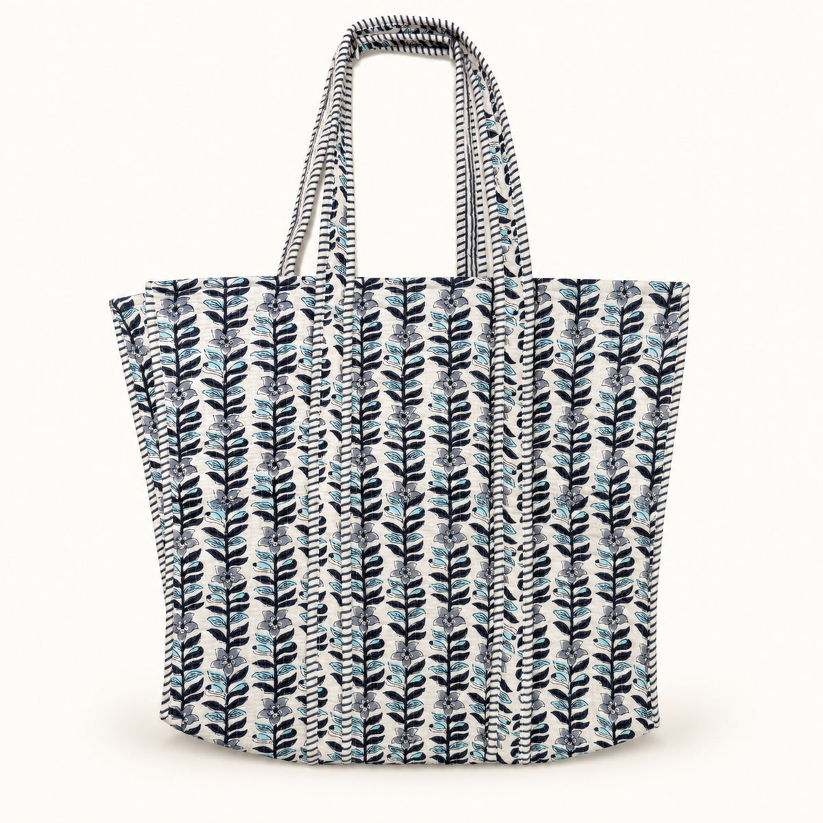 Large Tote In Bluebell Stripe