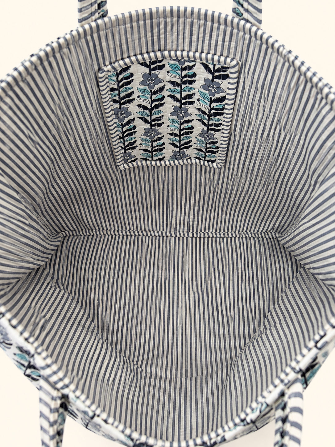 Large Tote In Bluebell Stripe