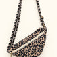 Mini Cross Body Bag in Leopard Blush