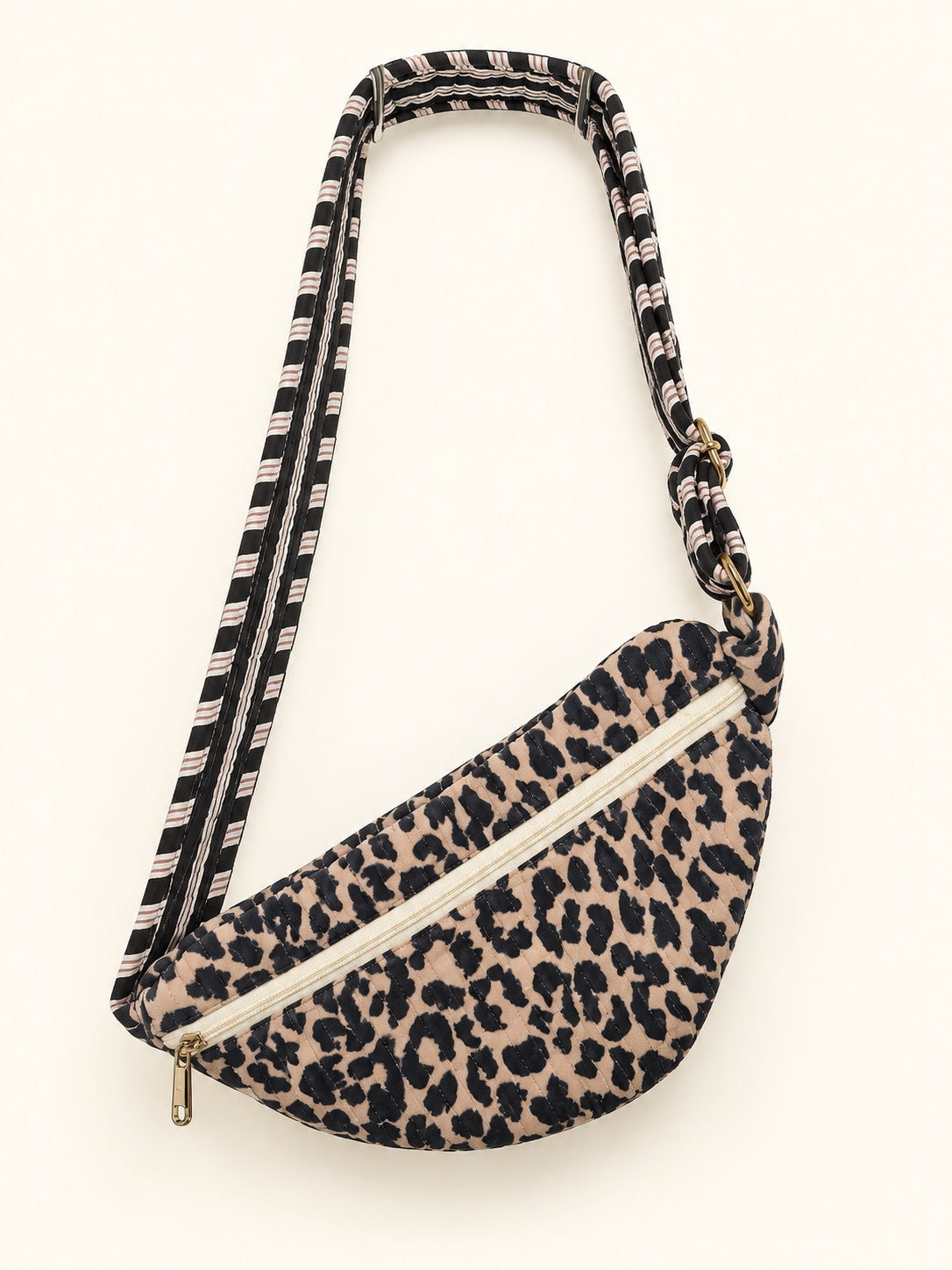 Mini Cross Body Bag in Leopard Blush