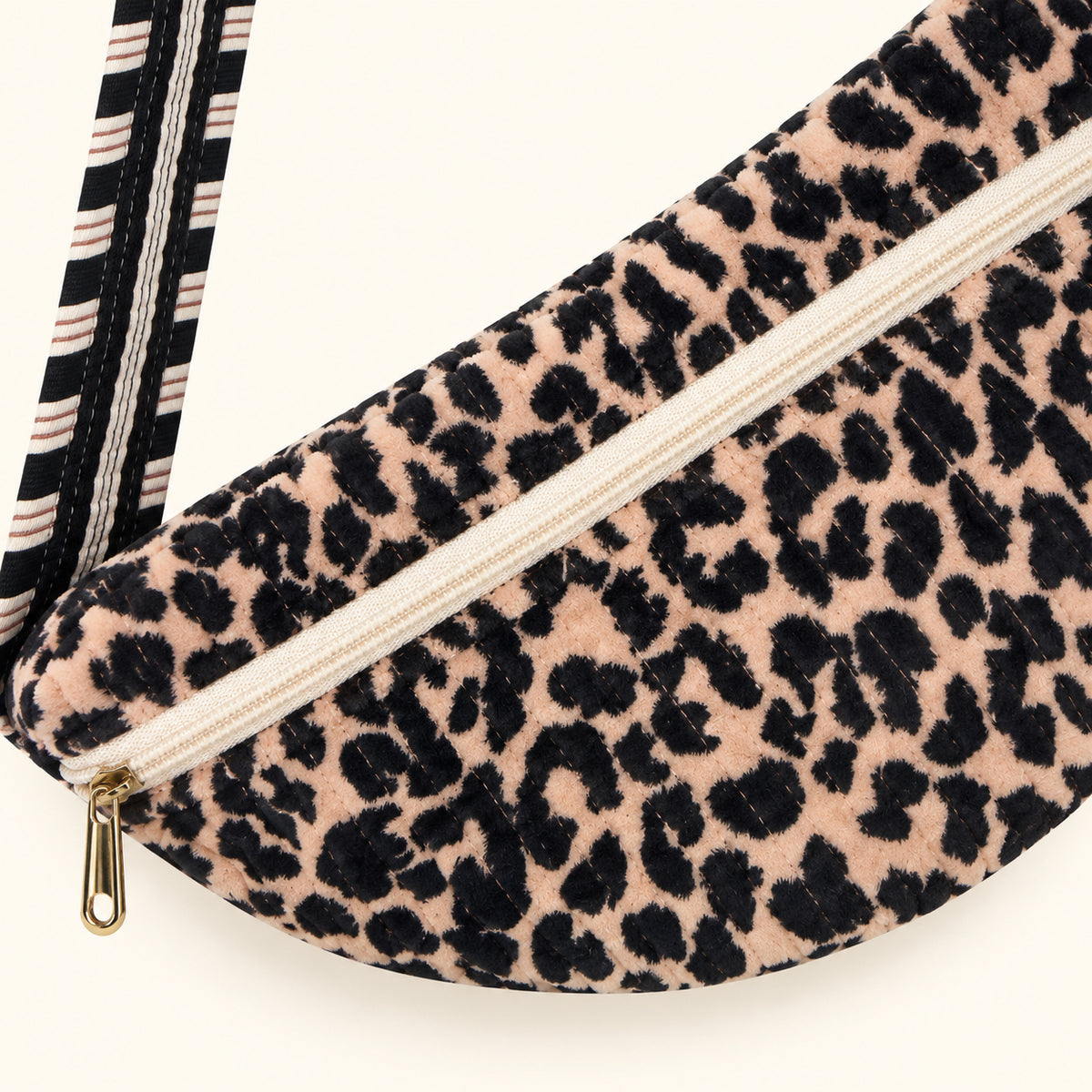 Mini Cross Body Bag in Leopard Blush
