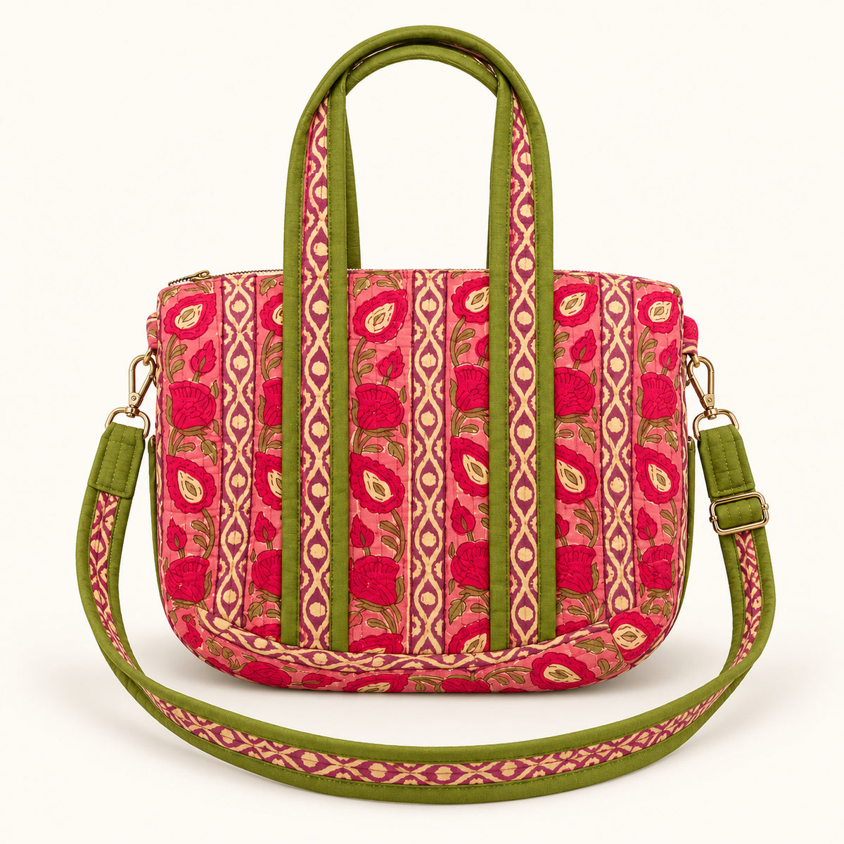 The Mini Tote in Pink Pomegranate