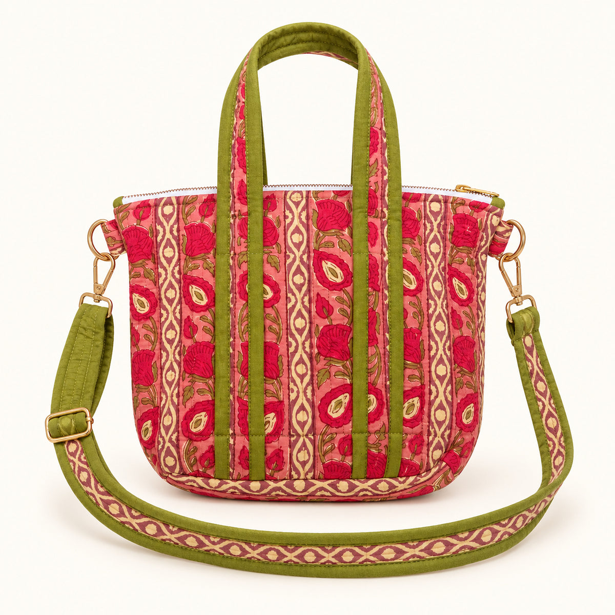 The Mini Tote in Pink Pomegranate