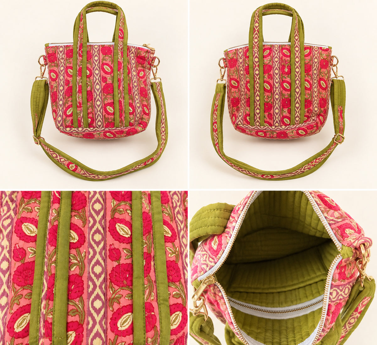 The Mini Tote in Pink Pomegranate