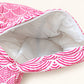 Pink Fan Print Wash Bag Trio | Perfectly Imperfect Sample