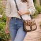 Handmade Leather Crossbody Bag - Romy - Walled Garden - Hazel