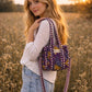 Handmade Cotton Mini Tote Bag - Lila - Wild Meadow - Violet
