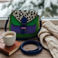 Handmade Leather Crossbody Bag - Romy - Wild Lagoon