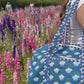 Handmade Duffle Bag - The Indria - Postcards from the Coast -Sailor Bloom