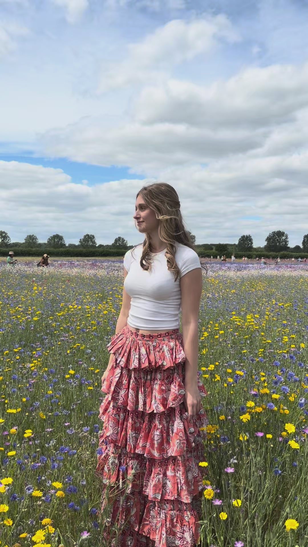 Daisy Skirt - Meadow + Market - Coral Bloom – KitandHop