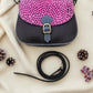 Handmade Leather Crossbody bag - Mira - Midnight Pop