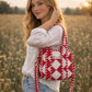 Handmade Cotton Mini Tote Bag - Lila - Wild Meadow - Daisy