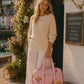 Handmade Duffle Bag - The Indria - Postcards from the Coast -Lemon Pier