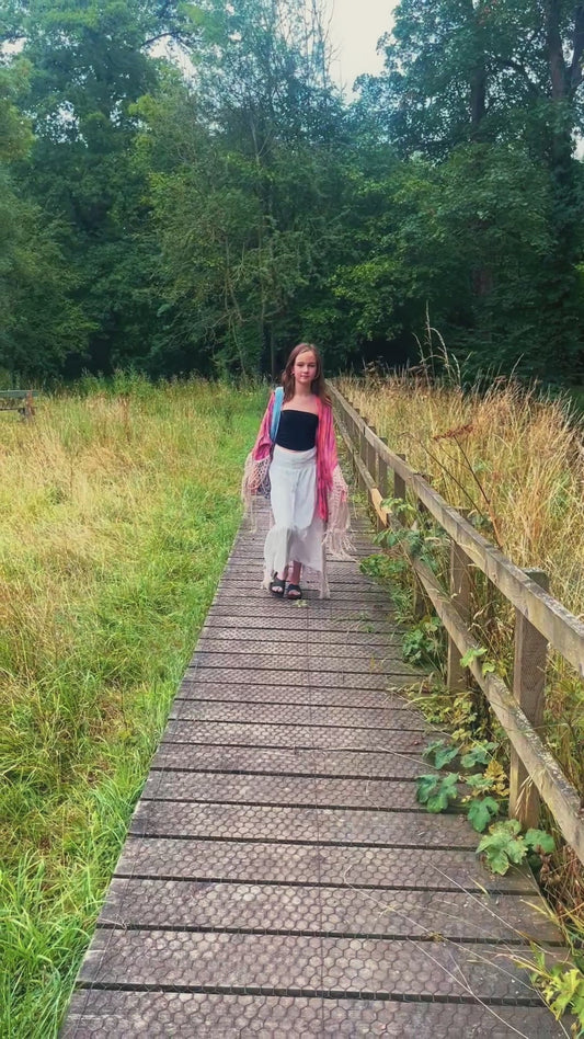 Handmade Patchwork duffle bag  The Indira - Multicoloured