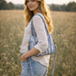 Handmade Cotton Mini Tote Bag - Lila - Wild Meadow -Skye