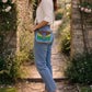 Handmade Leather Crossbody Bag - Romy - Walled Garden - Verdant Garden