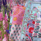 Handmade Duffle Bag - The Indria - Patchwork and Postcards -Meadow Mist