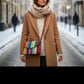 Handmade Leather Crossbody bag - Lola- Technicolour Dream