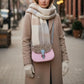 Handmade Leather Crossbody bag - Mira - Pink Riot