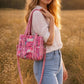 Handmade Cotton Mini Tote Bag - Lila - Wild Meadow - Paloma