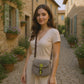 Cross body bag leather - Tula - Ligne Verte