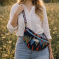 Handmade Cross Body Bag - Elara - Wildflower Path - Azura