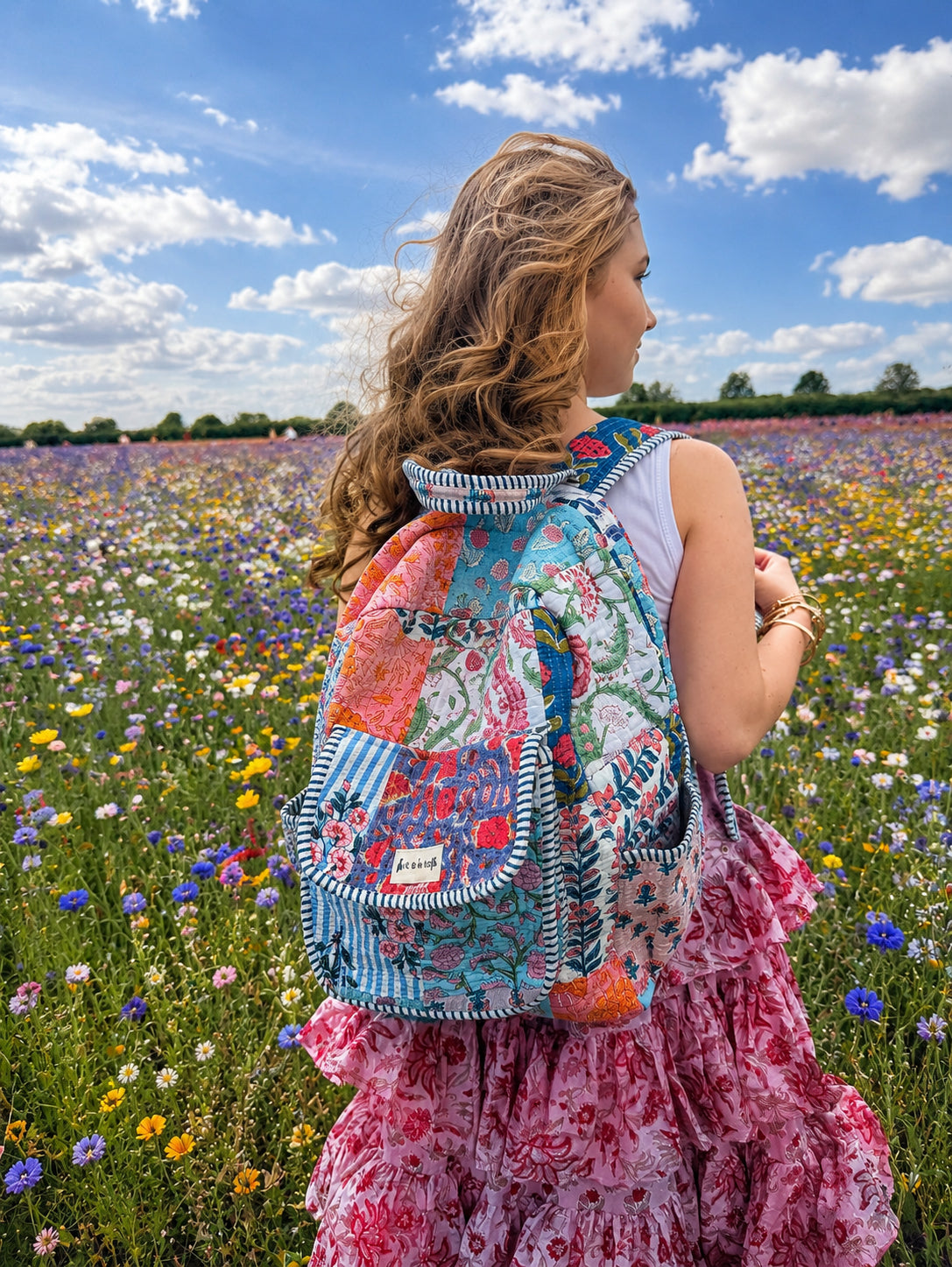 Cotton Backpack - Sienna - Meadow Mist