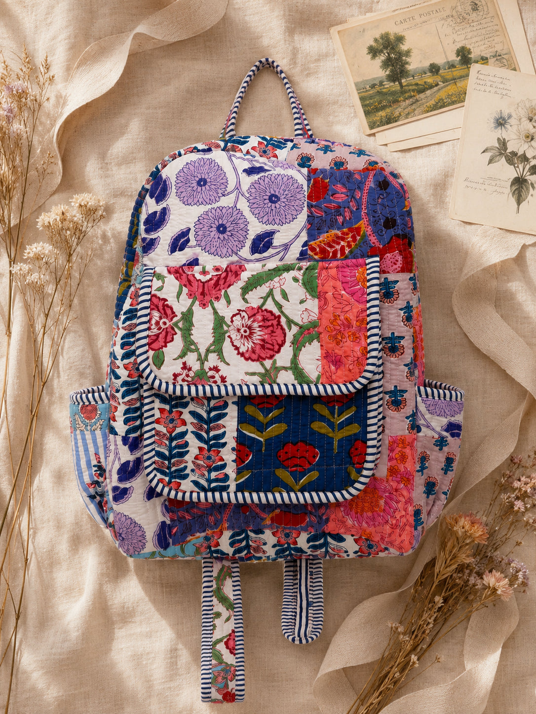 Cotton Backpack - Sienna - Meadow Mist